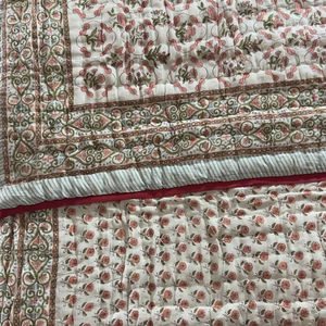 Premium Luxury Best Handmade Premium Design Best Hot <b>Sale</b> Quality Cotton <b>Quilted</b> Bedspread Set Lightweight Embroidery Printed - Product Image 1