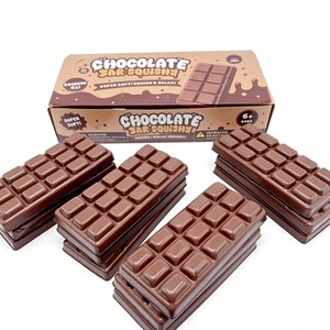 Jouets Squishy en Bloc de Chocolat les Plus Vendus, Matériau PU Écologique, Rebond Lent, Jouet Anti-Stress Emballé en Boîte - Product Image 4