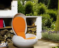 Chaise longue de jardin moderne, chaises créatives tendance, chaise œuf de jardin