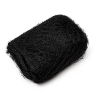 Filet de chasse aux oiseaux en gros d'usine / Filet en nylon 110/2 avec service de découpe / Filets noirs tricotés pour attraper les oiseaux et les chauves-souris