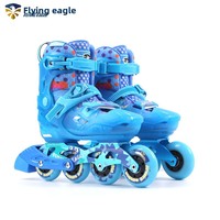 Patins à roulettes Flying Eagle S8 pour enfants, patins fantaisie pour débutants, garçons et filles, chaussures plates professionnelles, roues planaires réglables