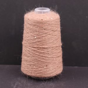 Lana di visone lunga con paillettes da 2mm 600m 100g di pelo d'angora filato morbido e soffice motivo tinto ad alta tenacità per ricami riciclati - Product Image 3