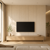 Panneau en mousse PVC imperméable, panneau décoratif 1220x2440mm, revêtement mural intérieur, panneau mural en fibre de bambou pour hôtel