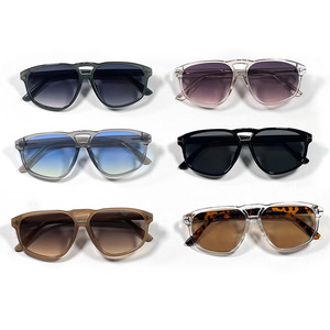 De Yi Optics Double-Bridge <b>Sunglasses</b> Pc Frame Uv400 Unisex Fashion Travel Wear - Product Image 2