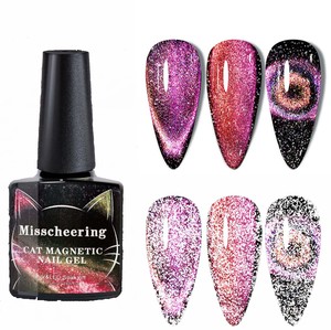 Vernis à ongles gel effet œil de chat diamant réfléchissant, effet cristal laser, longue tenue, brillance éclatante, pour usage professionnel en salon de manucure - Product Image 1