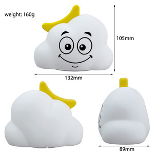 Cloud Shape <b>Sensor</b> Night <b>Light</b> 132x105x89mm Multicolored LED Ambient Lamp <b>For</b> Kids Bedroom Decorative Gift - Product Image 1