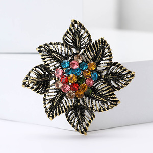 Luxury Vintage <b>Animal</b> Brooch Alloy Flower Brooch with <b>Crystal</b> for Men Boyfriend Wedding & Engagement Gift for Children - Product Image 6