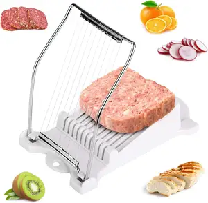 Lunchvlees Spam Snijmachine Met Roestvrijstalen Draden, Ei Fruit Snijmachine, Bpa Gratis Multi-Functionele Keuken Snijgereedschap