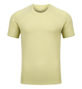 เสื้อทีเชิ้ตกีฬาลูกบอลสีขาวสำหรับผู้ชายเสื้อกีฬาแบบทางการแขนเสื้อเบาเสื้อ100% โพลีเอสเตอร์ระบายอากาศได้ดีแห้งเร็ว - Product Image 3