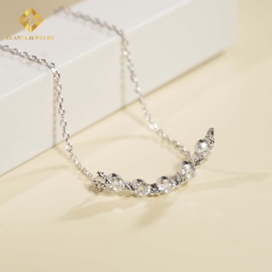 Colliers en argent sterling 925 avec charme en moissanite, les moins chers, pour les fêtes des femmes - Product Image 4