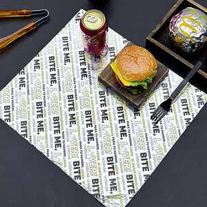 Burgers Safe Aluminum Foil Burger Wrapper Food Grade <b>Grease</b>-Resistant Takeaway Wrap Heat Preservation for Fast Food - Product Image 6