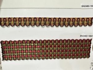 थोक हस्तनिर्मित लक्जरी टासल 100% पॉलिएस्टर ब्रेडेड एज ट्रिमिंग, पर्दे और सोफे के लिए बीम के साथ - Product Image 5