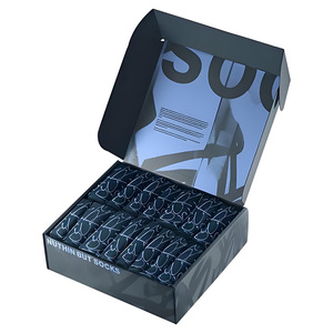 Caja de embalaje para calcetines personalizada Xiongchang con impresión de logotipo para embalaje de ropa y calzado - Product Image 1