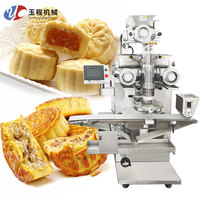 Nouvelle machine à encruster les gâteaux de lune 220V, automatique, à remplissage continu, multi-remplissages, haute efficacité, en acier inoxydable 304, avec écran tactile, pour snacks