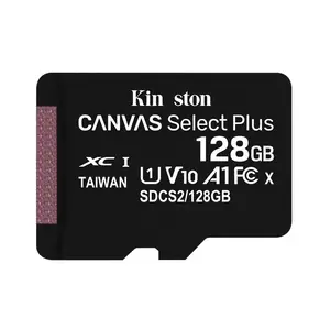 Capacidad total Barato Kin gston Canvas Select Plus tarjeta Micro TF 8GB 16G 32G 64G 128g 256G tarjeta de memoria SD para cámara de teléfono Android