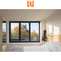 Fenêtre coulissante en aluminium au design moderne avec rideaux persiennes à trois voies de style français en verre Low E pour application extérieure