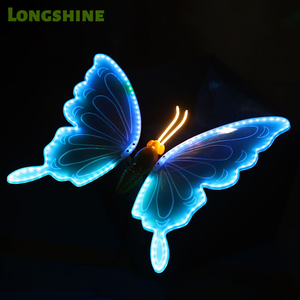 Luci Decorative da Giardino a Forma di Farfalla Dinamiche LED Elettriche per Esterni IP65 Impermeabili Alta Resa Cromatica 90 CRI Decorazione Paesaggistica 3D per Parchi - Product Image 2