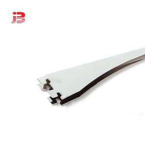 Chrome đen trắng duy nhất đôi khe cắm lưỡi gỗ kính kệ khung giá cho 12 "khe cắm tiêu chuẩn - Product Image 3