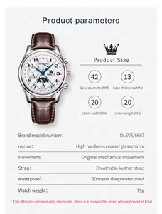 6667 Moon Phase Men's <b>Watches</b> <b>7</b> Hands Multi Functional Automatic Mechanical <b>Watches</b> for Man Top Luxury Business Man <b>Watch</b> - Product Image 6