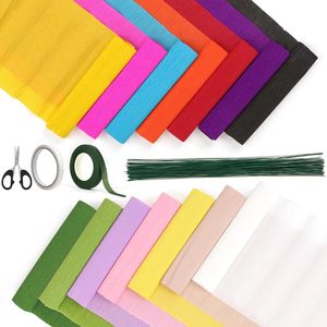 In Stock Florist Crepe <strong>Paper</strong> 250% Stretch Crepe <strong>Wrapping</strong> <strong>Paper</strong> 200CM for Birthday Parties <strong>Weddings</strong> Festival Decoration - Product Image 3