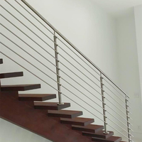 Balustrade d'escalier en acier inoxydable 316 pour extérieur – Coût du kit de fixation au mât