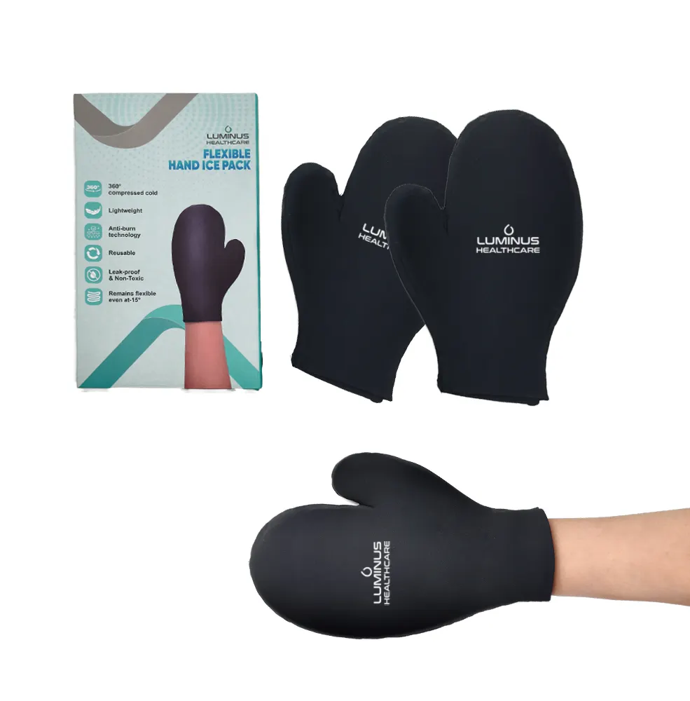 Gel souple de thérapie par le froid de qualité supérieure enveloppement de glace Gel apaisant sac de glace pour les mains pour l'arthrite, les blessures aux mains