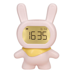 Réveil intelligent <span class=keywords><strong>lapin</strong></span> pour enfants, machine à sons apaisants pour le sommeil avec veilleuse et capteur de réveil, idéal pour les garçons et les filles - Product Image 1
