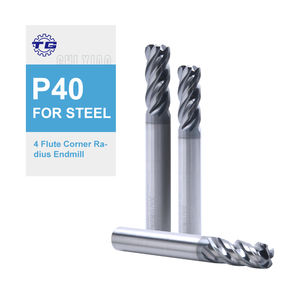 قاطع تفريز جانبي Tg ، طلاء ألكرسين مسطح من كربيد فريرا <span class=keywords><strong>45</strong></span> ، زاوية 4 فلوت OEM مخصصة - Product Image 1