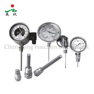 바이메탈 온도계 하단 연결 온도 게이지 - Product Image 6