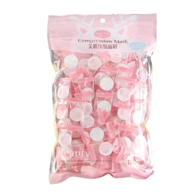 2021s Moisturizing Disposable Compression Facial Mask Cotton Facial Sheet Face Skin Care Wrapped Masks Paper