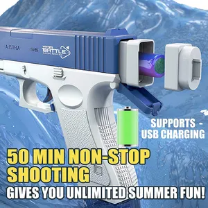 Hot Sale Elektrische automatische Wasser pistole Spielzeug Kids Beach Outdoor Spielzeug Power Blaster Wasser pistole Sommer Pool Splash Shooting Toy
