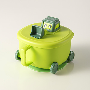 ถ้วยอาหารเด็กแบบมีจุกดูด 316 สแตนเลสสตีล ทนความร้อนสูง ชุดอาหารเด็กแบบหนา - Product Image 2