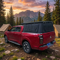 Caja de Carga Trasera Enrollable de Aluminio Estilo Táctico con Cierre Manual Impermeable para Toyota Revo Rocco 4WD Edición Negra