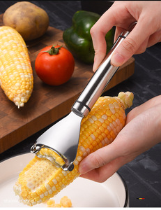 Alat Dapur Laris Manis, Alat Dapur Tahan Lama, Alat Pengupas Jagung Rumah Tangga dari Baja Anti Karat - Product Image 6