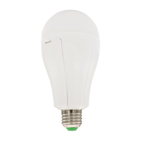 Ampoules LED d'urgence portables 15W batterie ampoule de secours lanternes lampes lumière de secours Rechargeable avec 2 pièces batterie intégrée
