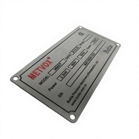 Label Nama Logam Aluminium 3D Embossed Laser Engraved Custom dengan Layanan Desain Gratis untuk Promosi