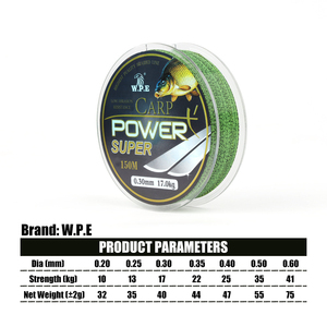 Ligne de pêche en Fiber de carbone de 150m pour carpe, résistance de 10 à 41kg, ligne coulante revêtue de fluorocarbone - Product Image 5