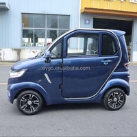 Nouvelle Voiture Électrique Mini 1200W 60V 58Ah Direct Usine Sièges en Cuir 3 Places Caméra Arrière Manuelle Volant à Gauche CEE 45km/h