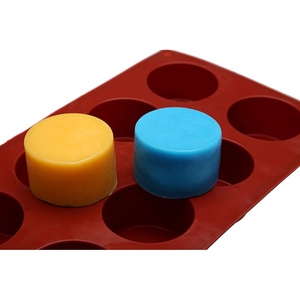 Moule en silicone à 6 cavités, forme ronde, 8 cavités, pour savon, fait main, pour gâteau et muffin - Product Image 4
