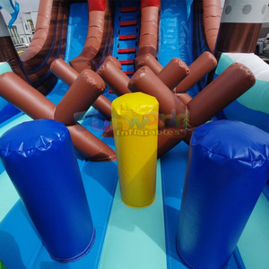 Giant outdoor parcours d'obstacles gonflable combo bouncy castle pirate <b>inflatable</b> bounce <b>house</b> obstacle course - Product Image 6