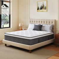 Premium 12 Zoll Queen-Size-Matratze mit Einzeltaschenfederkern & Memory-Schaum Bewegungsisolation und Hochwertiger Mittelfester Härte