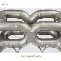 Échappement de course à double sortie en X avec soupape, design varié, pour McLaren 720S 4.0T V8, optimisation des performances