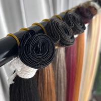 Extensiones de Cabello Sintético Liso, Resistentes al Calor, Fibra Capilar para Tejer, Venta al Por Mayor