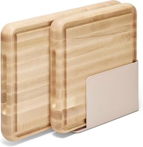 Ensemble <span class=keywords><strong>de</strong></span> 3 planches à découper en érable, comprenant une planche à découper rectangulaire <span class=keywords><strong>de</strong></span> 17 pouces et une planche à découper carrée <span class=keywords><strong>de</strong></span> 12 pouces - Product Image 1