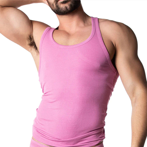 100% cotton rib-KNIT đồng bằng thể thao Tank Top hấp thụ mồ hôi thoáng khí của nam giới lót áo ghi lê bán buôn <span class=keywords><strong>gay</strong></span> Tank Top - Product Image 1