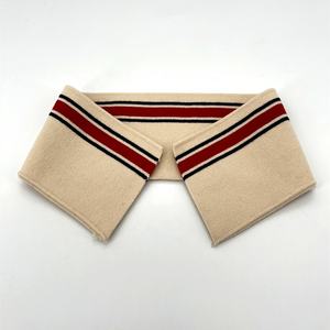 Kerah Rajut Pipih dan Kain Bergaris Keras untuk Trim Leher Kaos Polo - Product Image 2