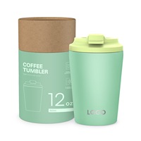 8oz 12oz Tasse en acier inoxydable isolée sous vide Tasse à café en acier inoxydable à double paroi avec boîte-cadeau