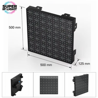 Panneau lumineux matriciel LED doré 7x7, 441 LED RGB 3-en-1 + 49 perles de lampe dorées, contrôle DMX RDM par pixel pour spectacle scénique, théâtre, événement