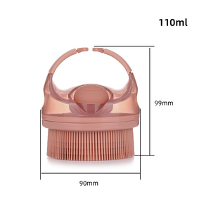 Custom Logo Silicone Body <b>Scrubber</b> Soft Silicone Loofah Body <b>Bath</b> Shower <b>Scrubber</b> Brush with Soap Dispenser - Product Image 6