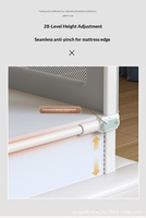 Barandilla de Seguridad para Cama de Bebé Summer Infants, Barandilla Anticaídas de Material de Cachemira, 180 cm de Longitud Ajustable, Ajuste Universal, Tres Modelos 497